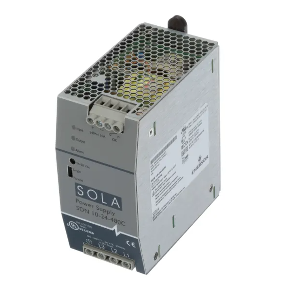 SDN1024480C SOLAHD SDN-C THREE PHASE DIN POWER SUPPLY, 240W, 24V OUTPUT, 380-480VAC INPUT (SDN 10-24-480C)